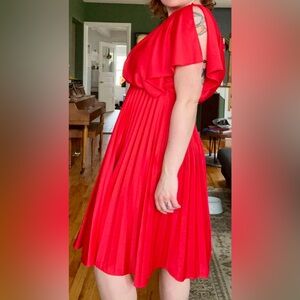 Vintage 70s disco dress with split flutter sleeves